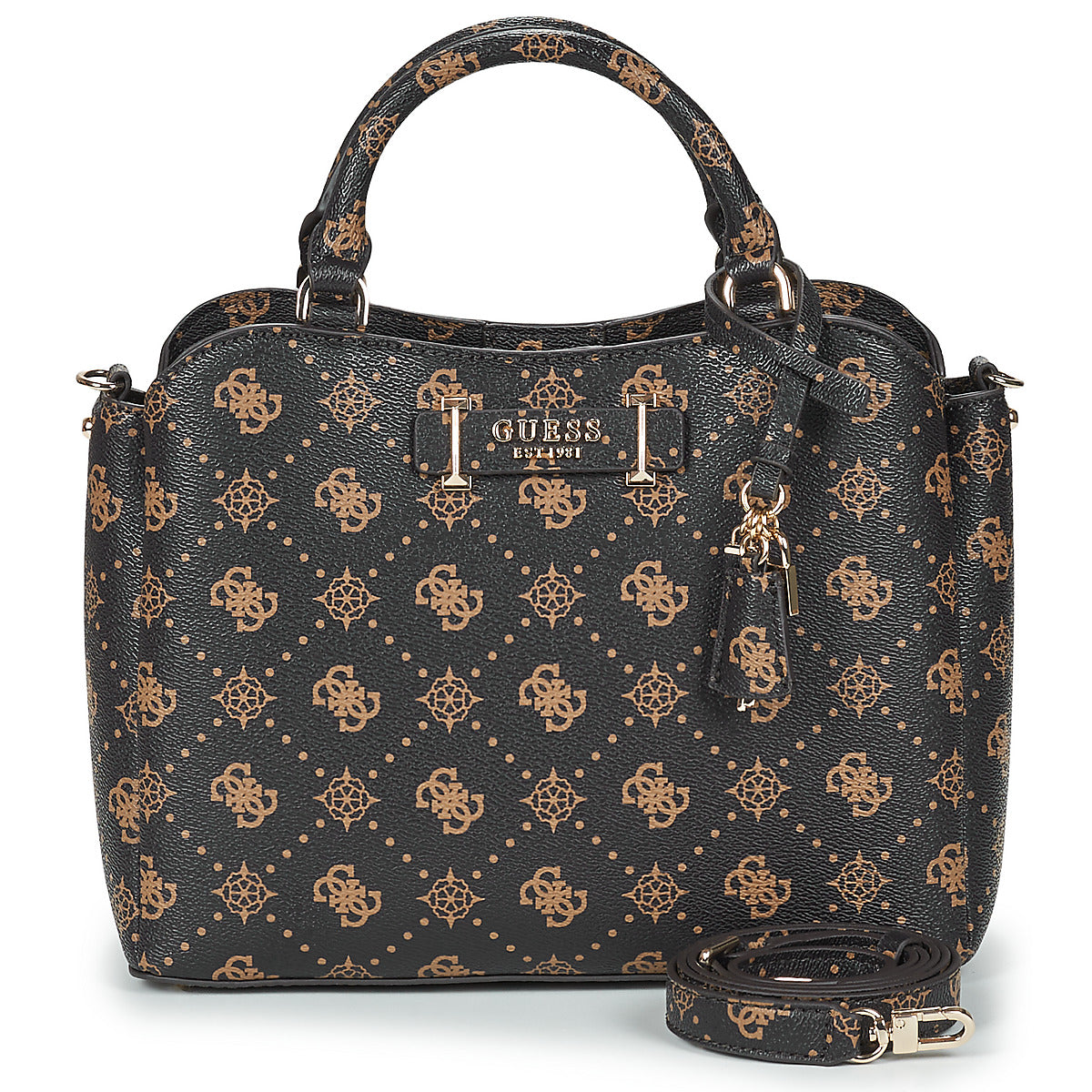 Borsette Donna Guess  SILIA GIRLFRIEND SATCHEL  Marrone