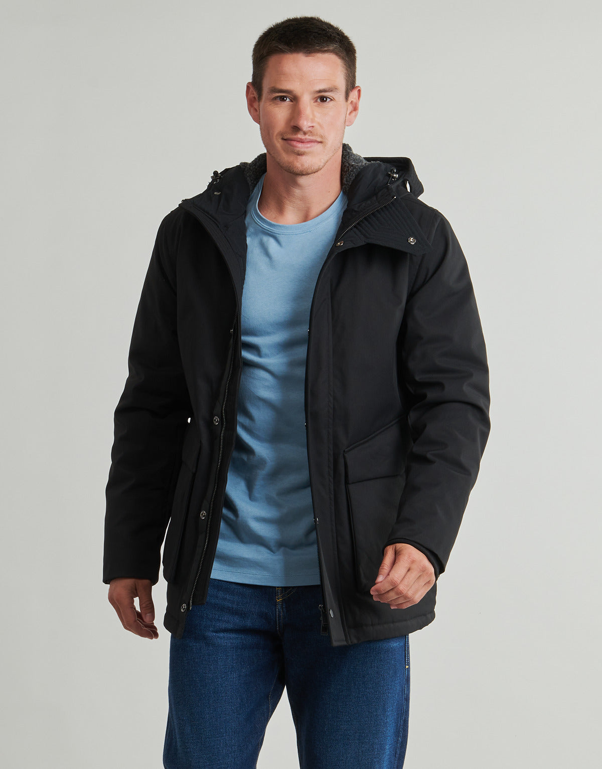 Parka Uomo Teddy Smith  P-DONALD  Nero
