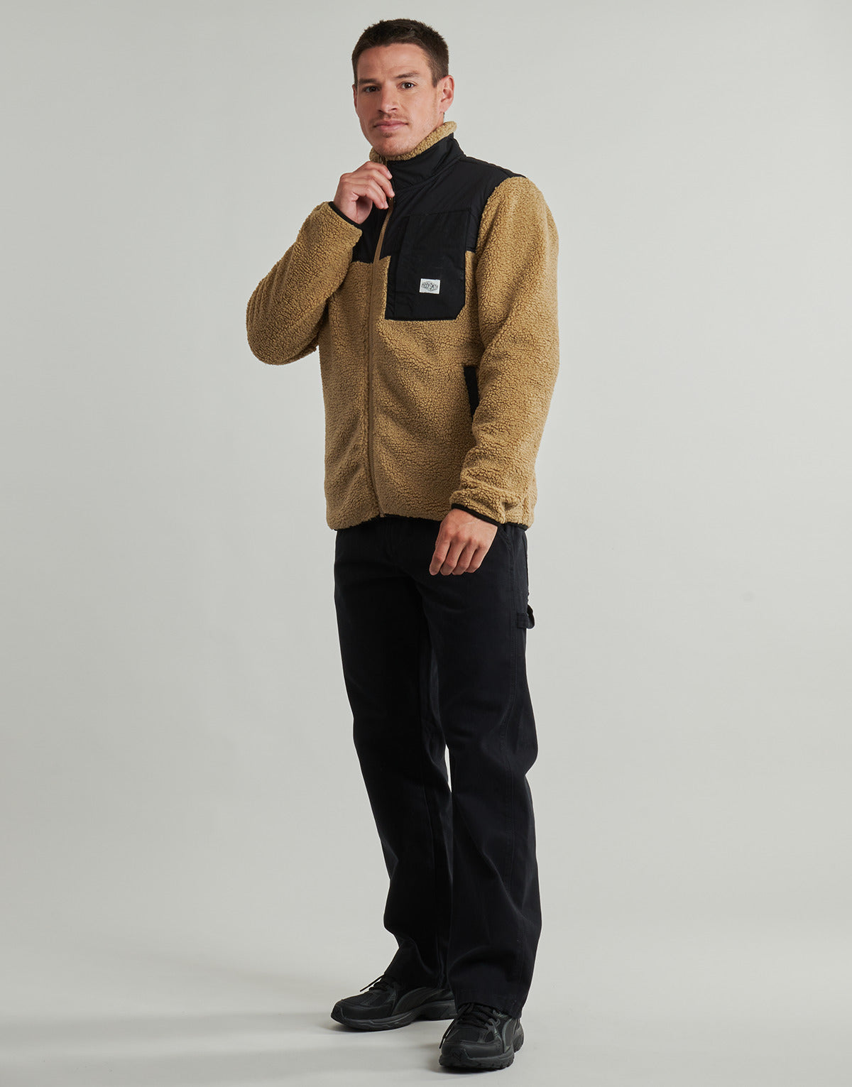 Felpa Uomo Teddy Smith  G-RUAN ZIP  Beige