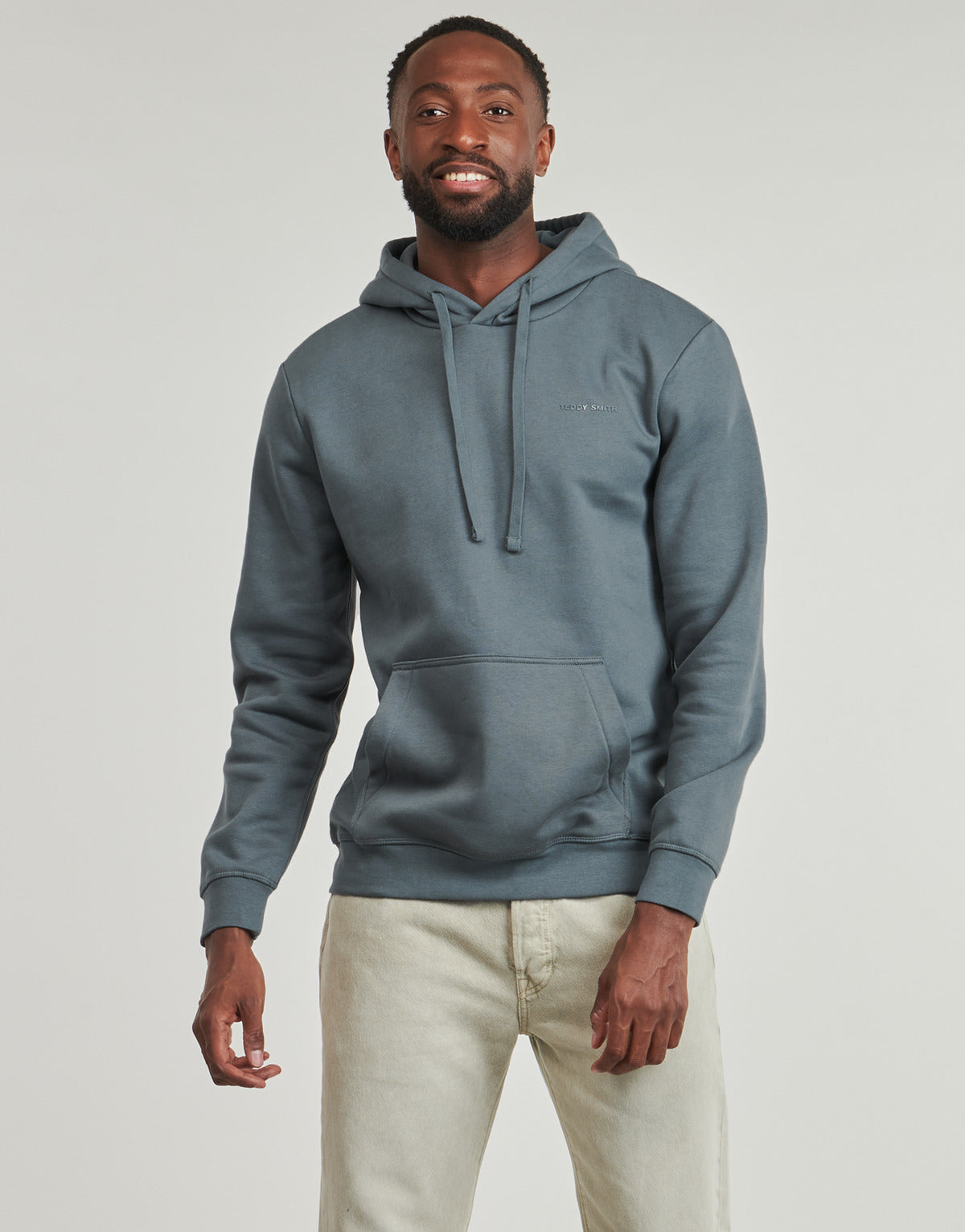 Felpa Uomo Teddy Smith  S-NARK HOODY  Blu