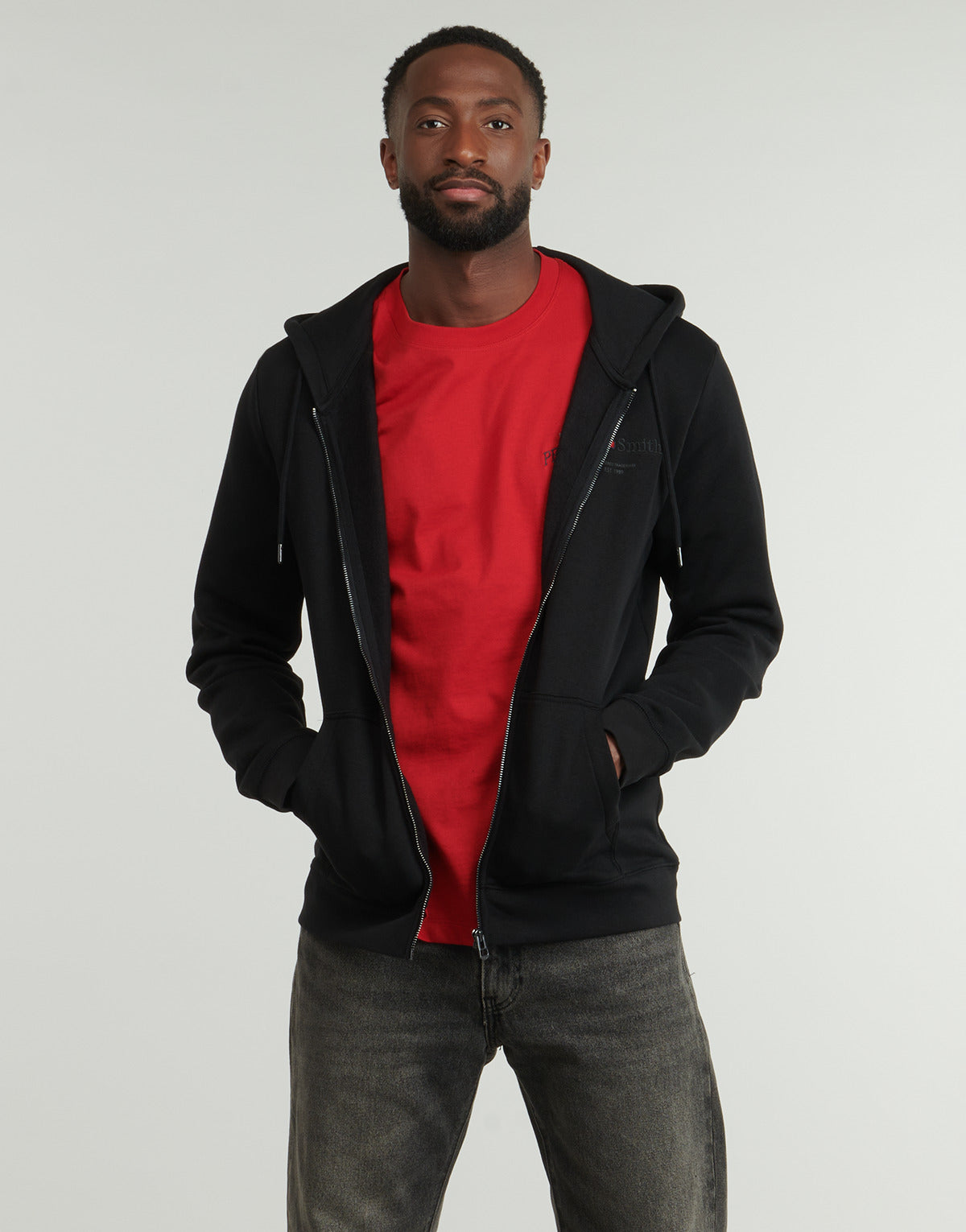 Felpa Uomo Teddy Smith  GICLASS JIM HZ  Nero