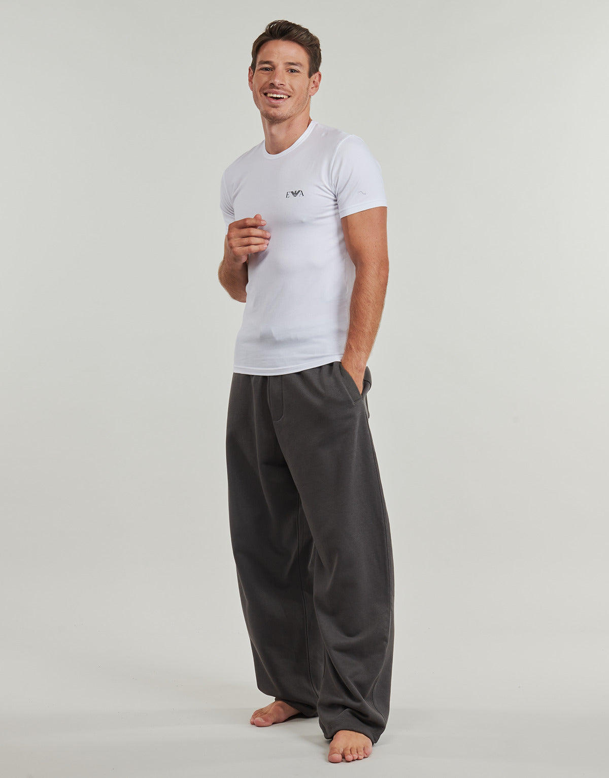 T-shirt Uomo Emporio Armani  2-PACK CREW NECK T-SHIRT AF14131  Bianco