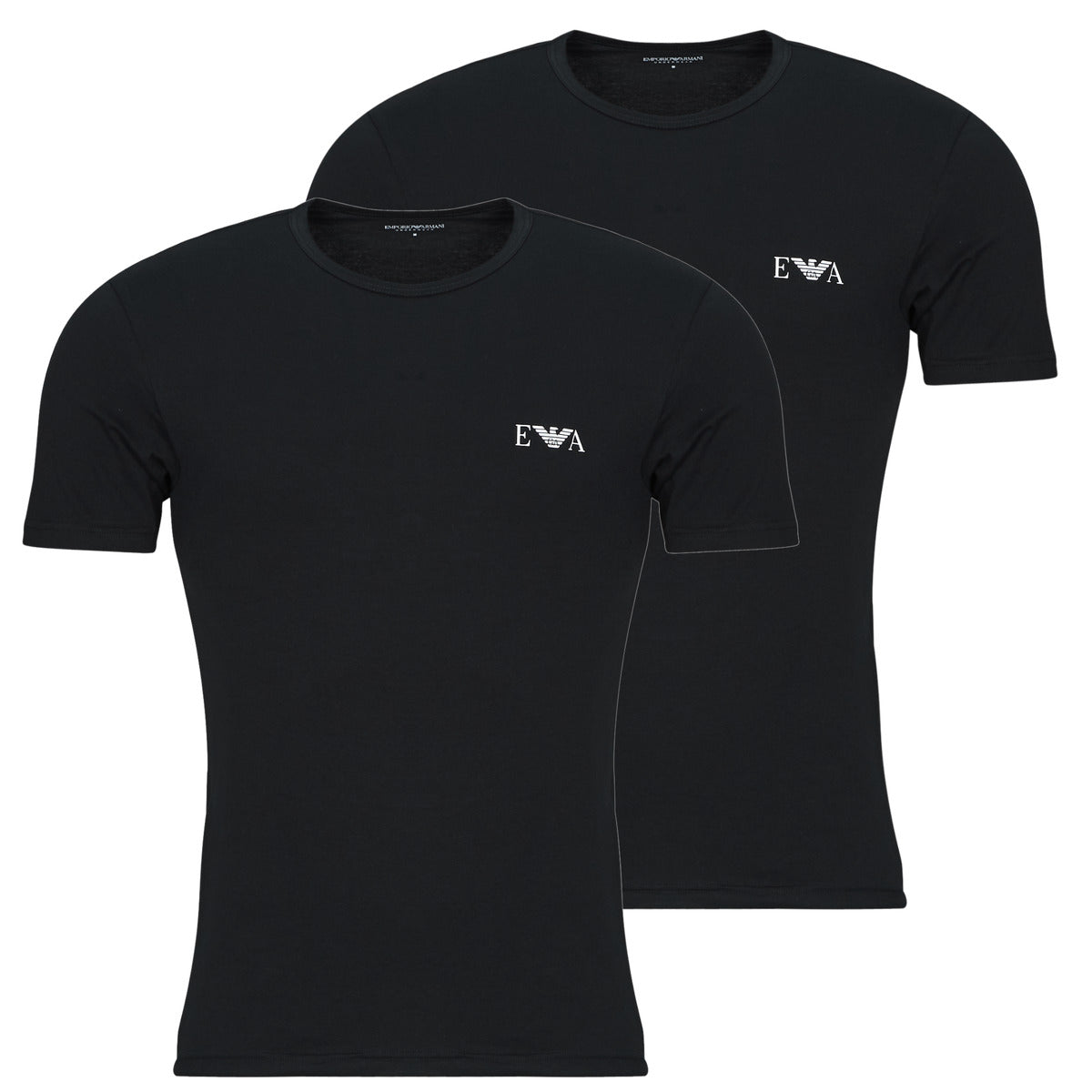 T-shirt Uomo Emporio Armani  2-PACK CREW NECK T-SHIRT AF14131  Nero