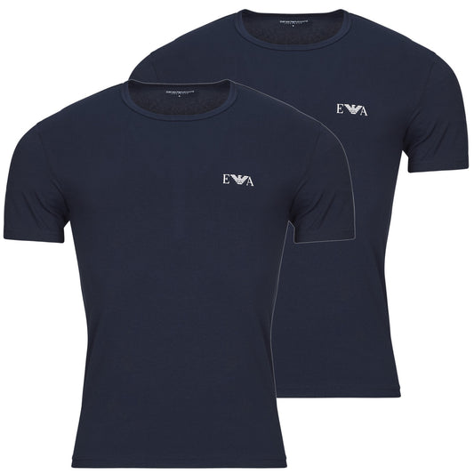 T-shirt Uomo Emporio Armani  2-PACK CREW NECK T-SHIRT AF14131  Marine