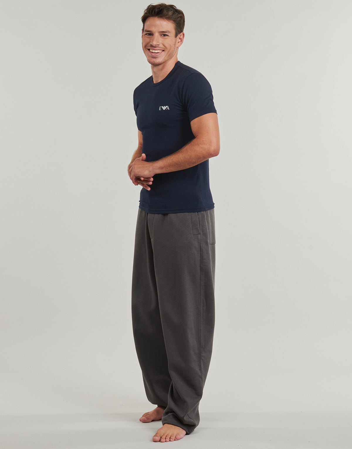 T-shirt Uomo Emporio Armani  2-PACK CREW NECK T-SHIRT AF14131  Marine