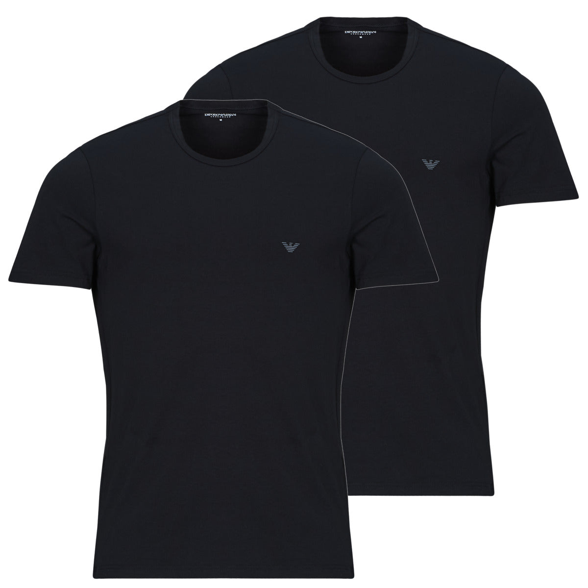 T-shirt Uomo Emporio Armani  2-PACK CREW NECK T-SHIRT AF14132  Nero