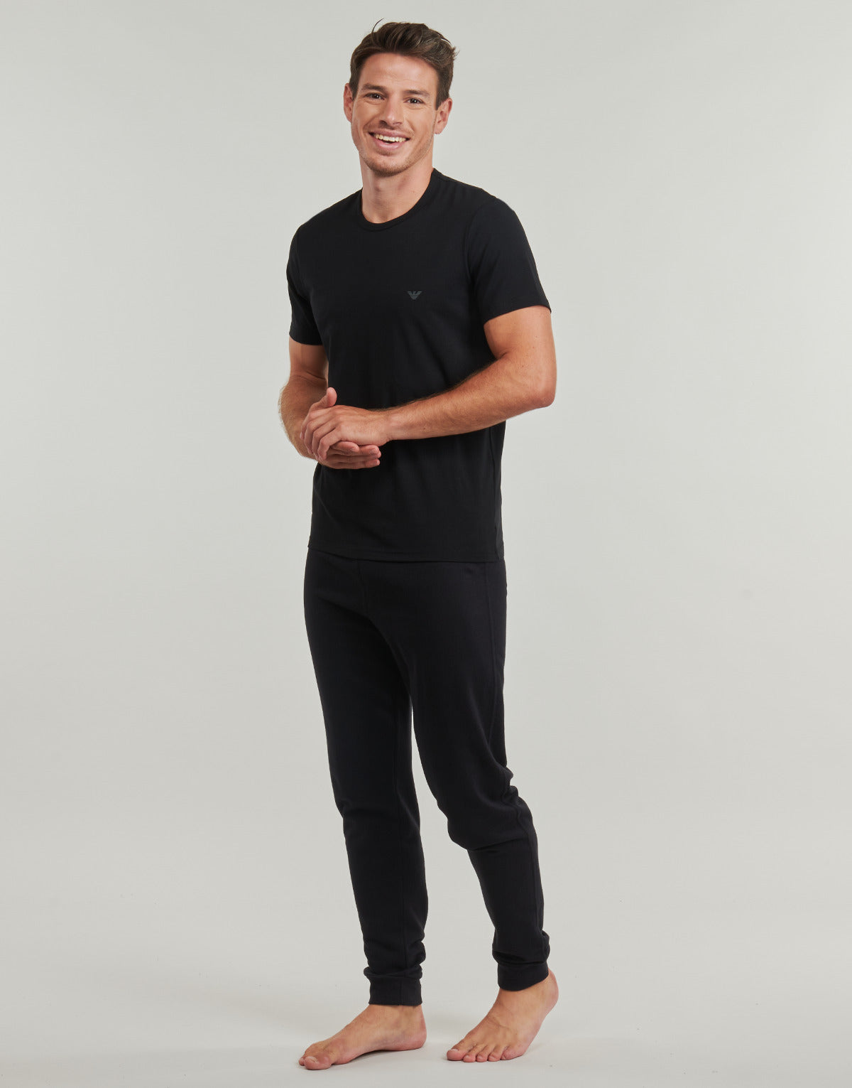 T-shirt Uomo Emporio Armani  2-PACK CREW NECK T-SHIRT AF14132  Nero