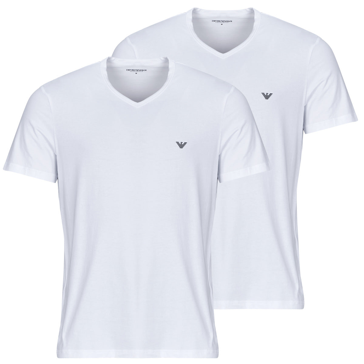 T-shirt Uomo Emporio Armani  2-PACK CREW NECK T-SHIRT AF14132  Bianco
