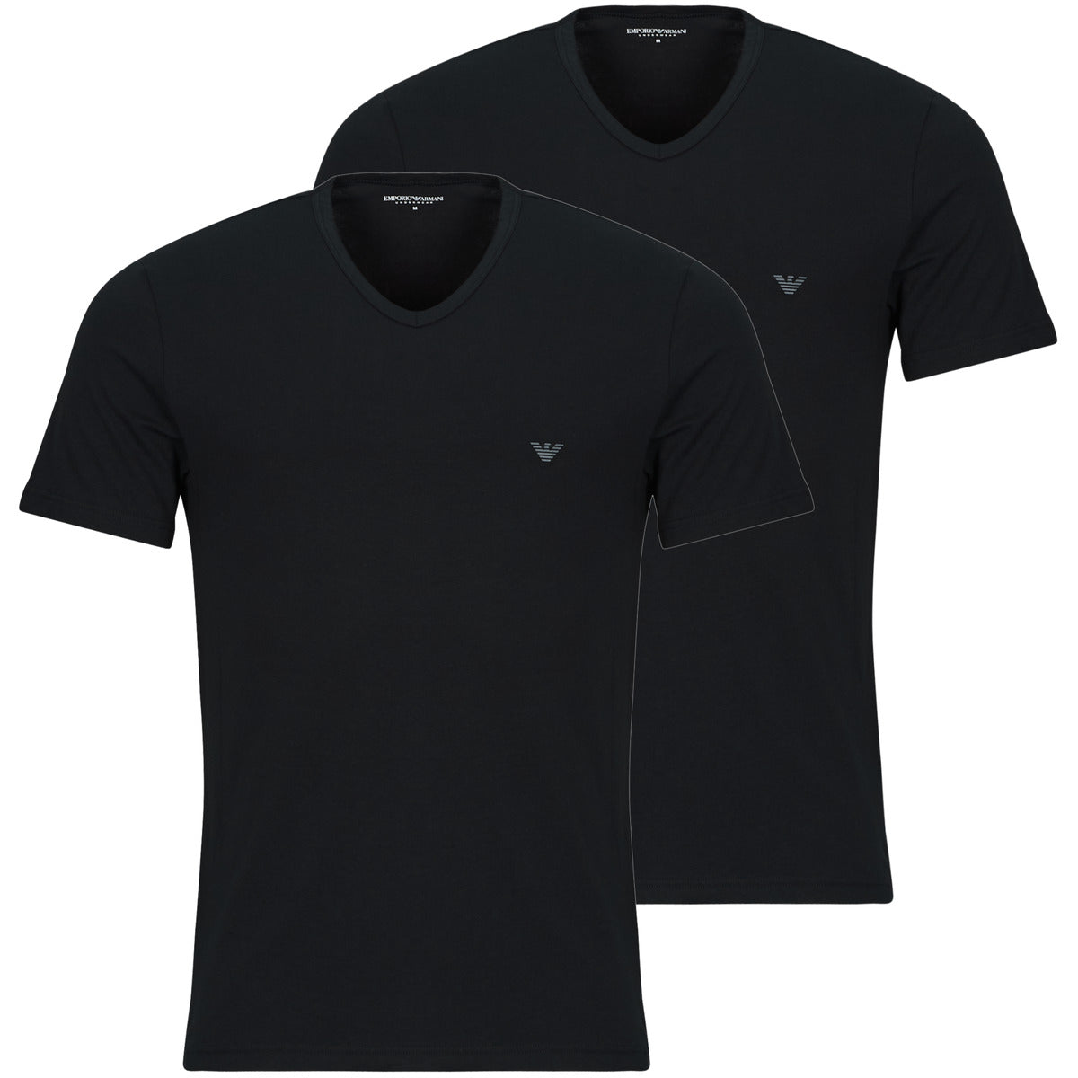 T-shirt Uomo Emporio Armani  2-PACK CREW NECK T-SHIRT AF14132  Nero
