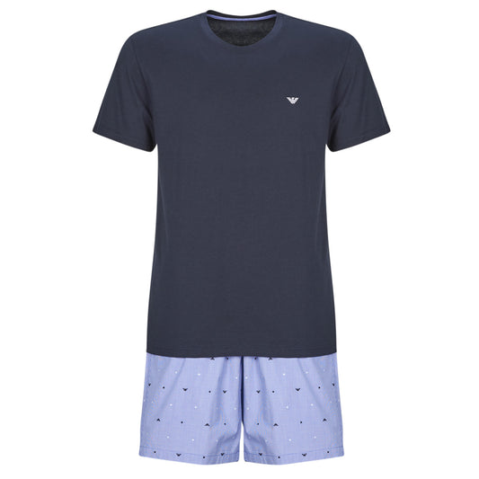 Pigiami / Camicia da notte Uomo Emporio Armani SHORT PYJAMA SET AF18543 Blu