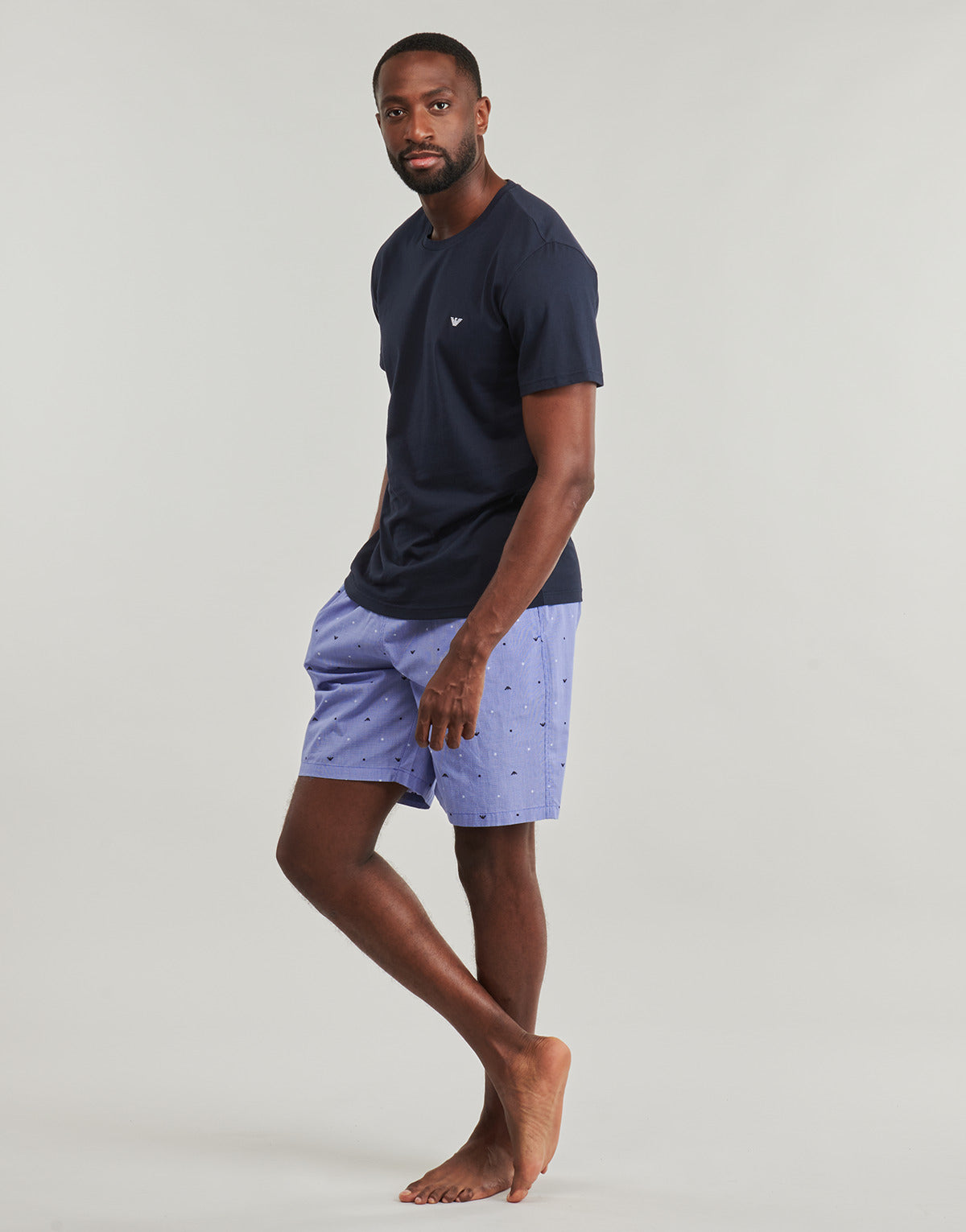Pigiami / Camicia da notte Uomo Emporio Armani  SHORT PYJAMA SET AF18543  Blu