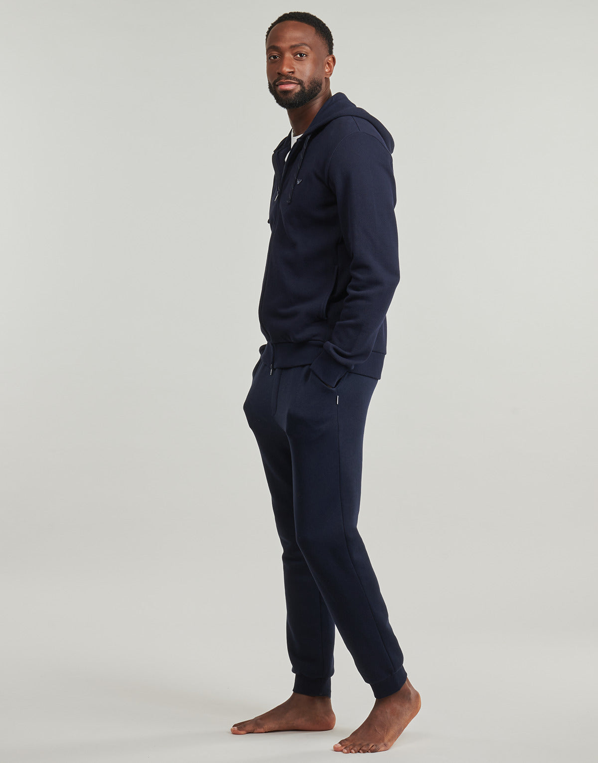 Felpa Uomo Emporio Armani  HD FZ SWEATSHIRT AF14982  Marine