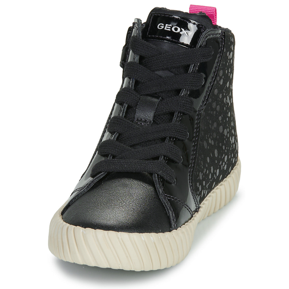 Scarpe bambini ragazza Geox  J MIRROLESS GIRL  Nero