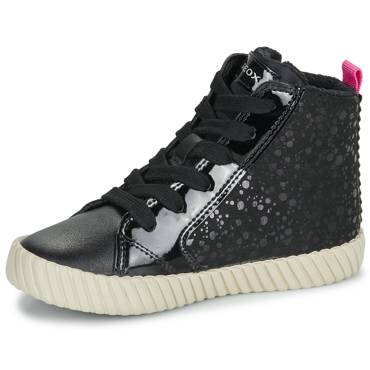 Scarpe bambini ragazza Geox J MIRROLESS GIRL Nero