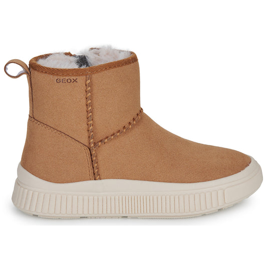 Stivaletti bambini ragazza Geox  J LAQUINNY GIRL  Beige