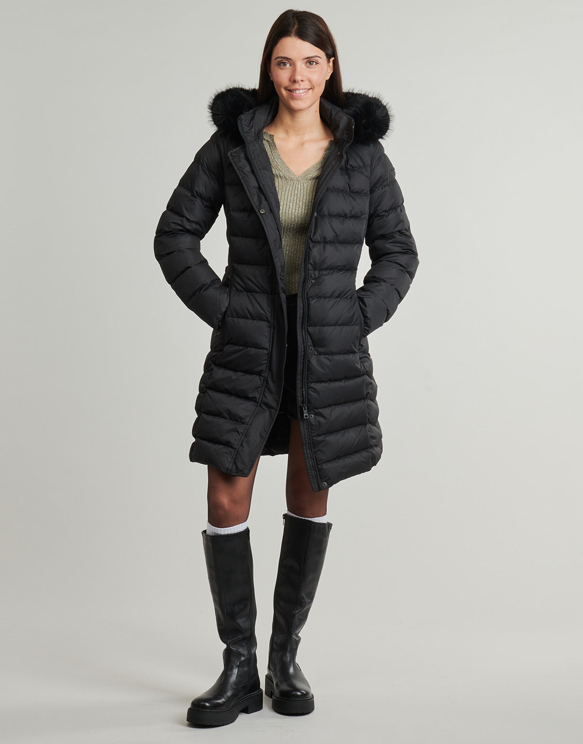 Piumino Donna Geox  CATRIA F  Nero