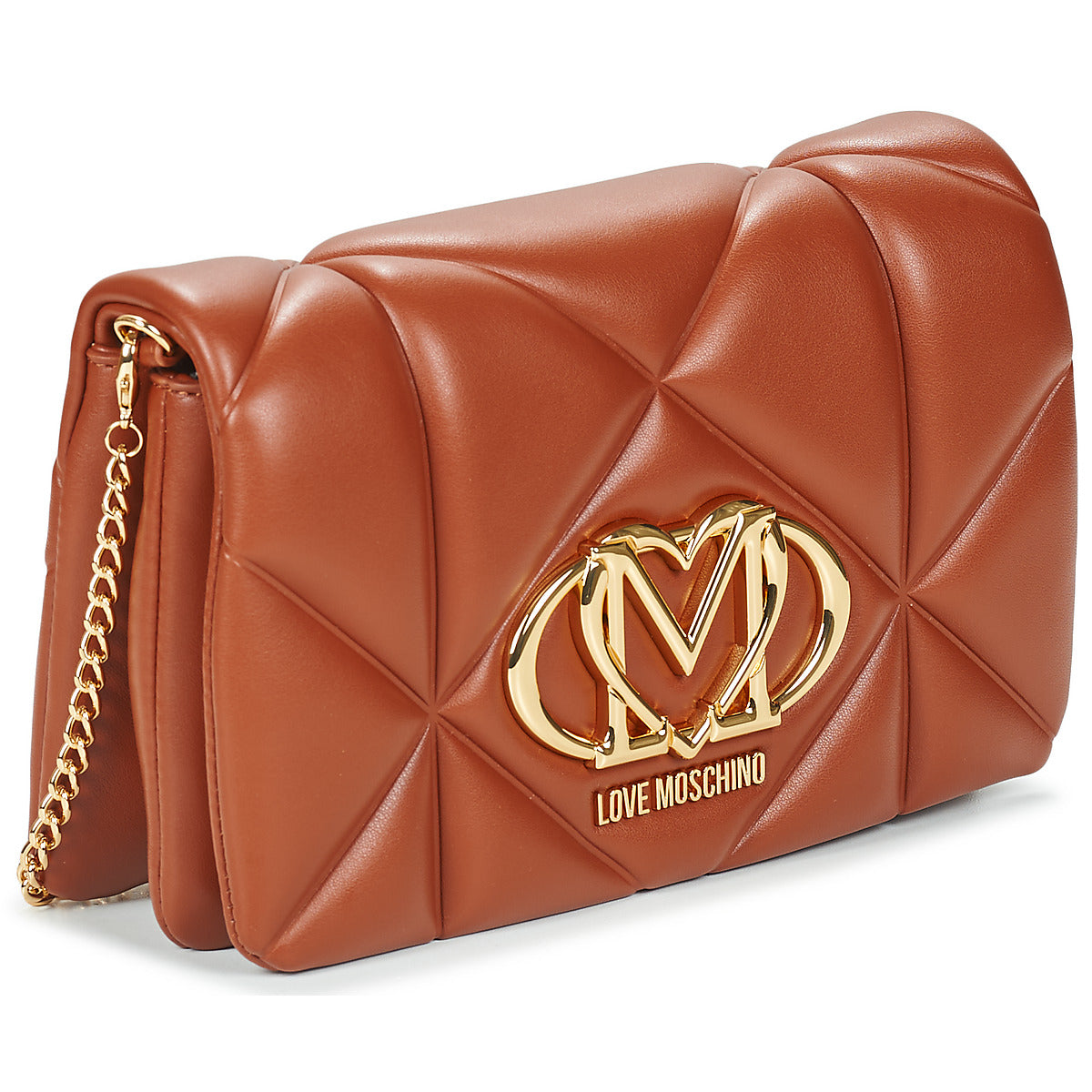 Borsa a tracolla Donna Love Moschino EMBOSSED QUILTED JC4043 Marrone