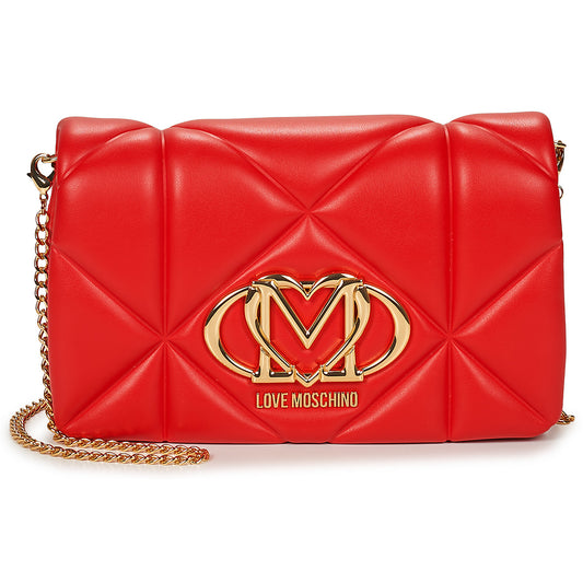 Borsa a tracolla Donna Love Moschino EMBOSSED QUILTED JC4043 Rosso