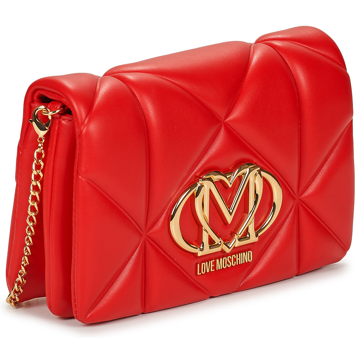 Borsa a tracolla Donna Love Moschino EMBOSSED QUILTED JC4043 Rosso