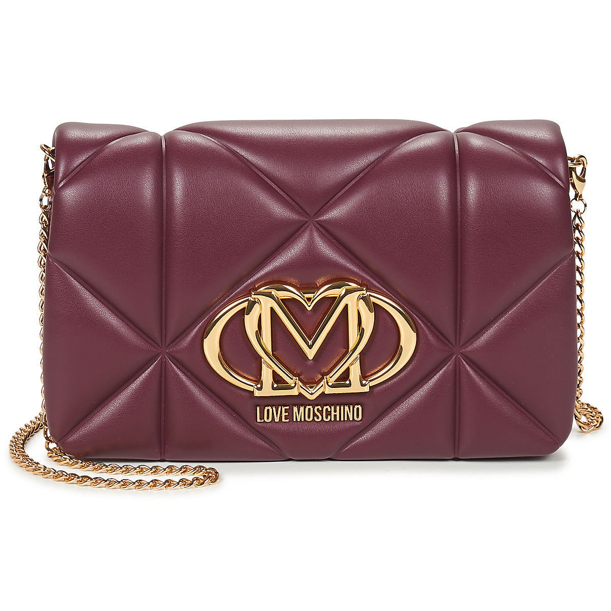 Borsa a tracolla Donna Love Moschino  EMBOSSED QUILTED JC4043  Rosso
