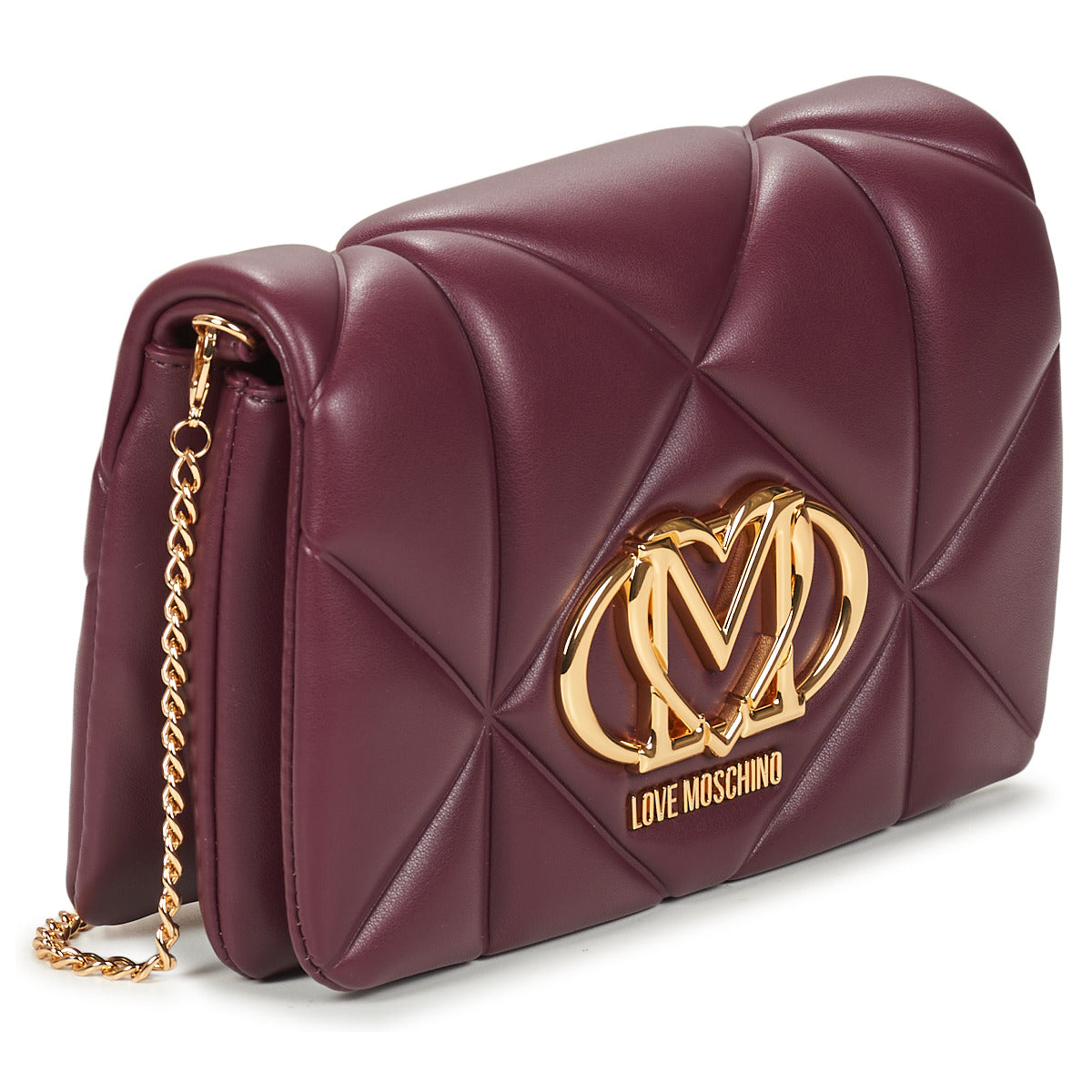 Borsa a tracolla Donna Love Moschino  EMBOSSED QUILTED JC4043  Rosso