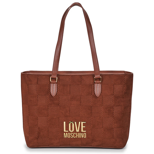 Borsa Shopping Donna Love Moschino  PATCHY  Marrone