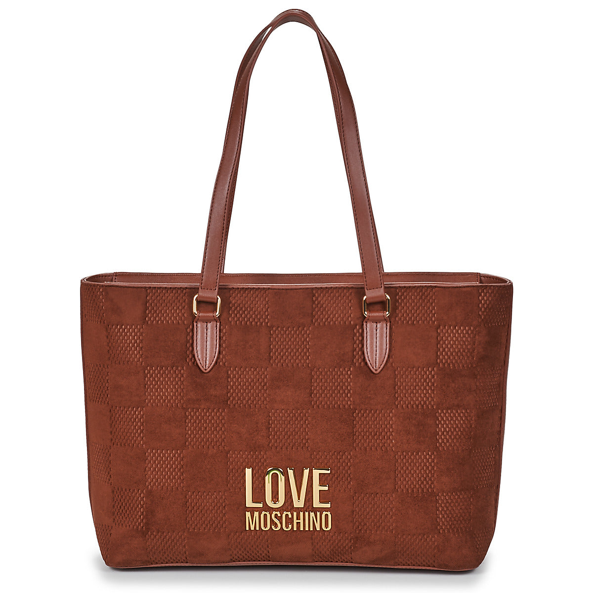 Borsa Shopping Donna Love Moschino  PATCHY  Marrone