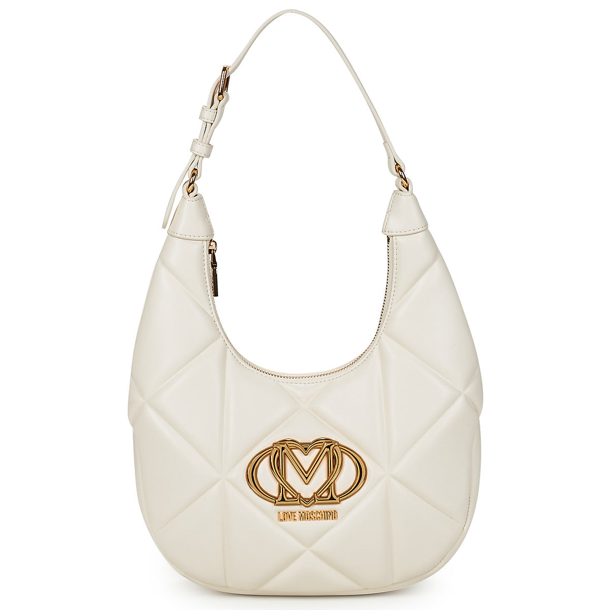 Borsa a spalla Donna Love Moschino  EMBOSSED Q  Beige