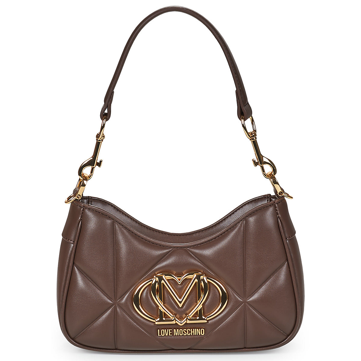 Borsa a spalla Donna Love Moschino  EMBOSSED Q  Marrone