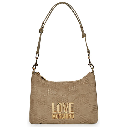 Borsa a spalla Donna Love Moschino  PATCHY  Beige