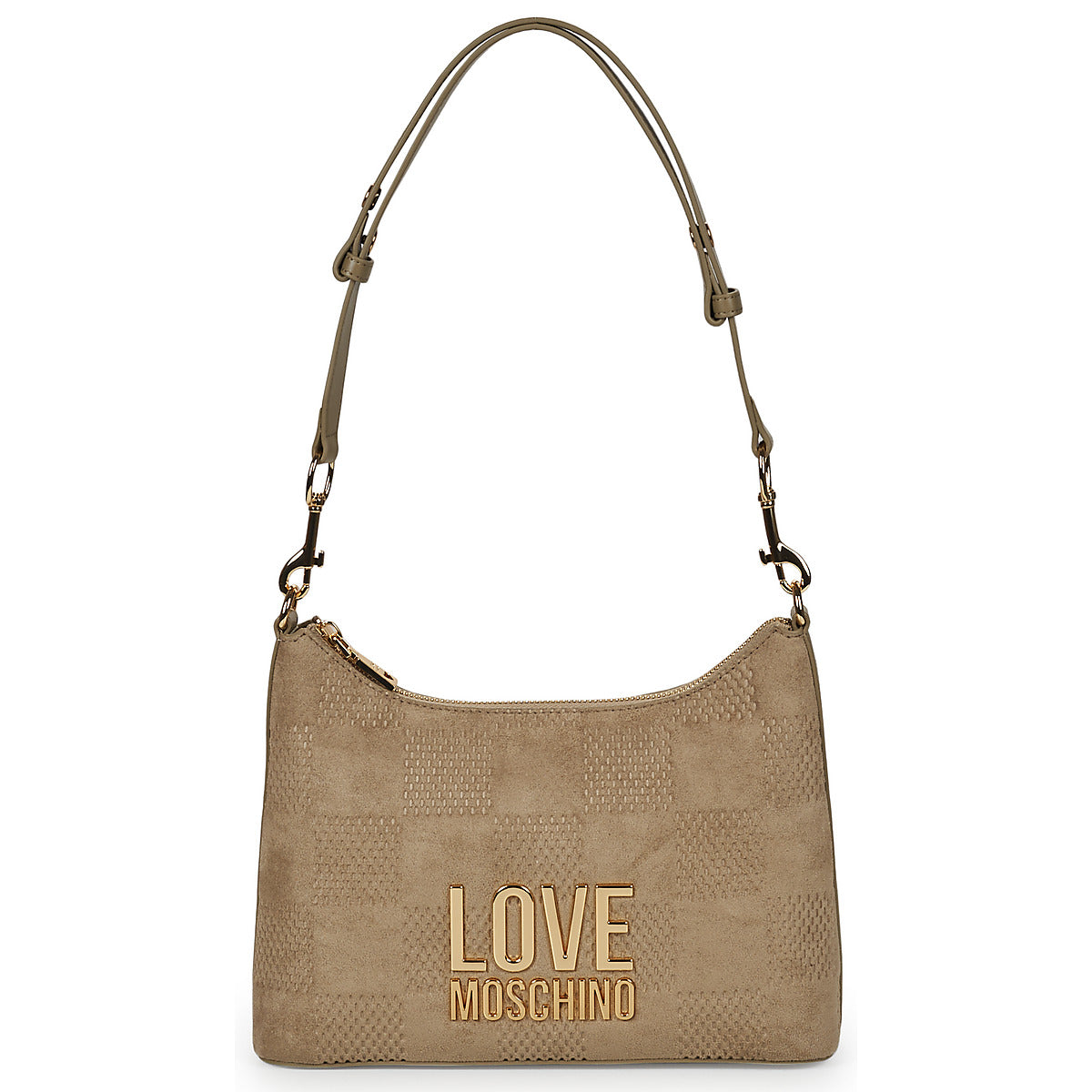 Borsa a spalla Donna Love Moschino  PATCHY  Beige