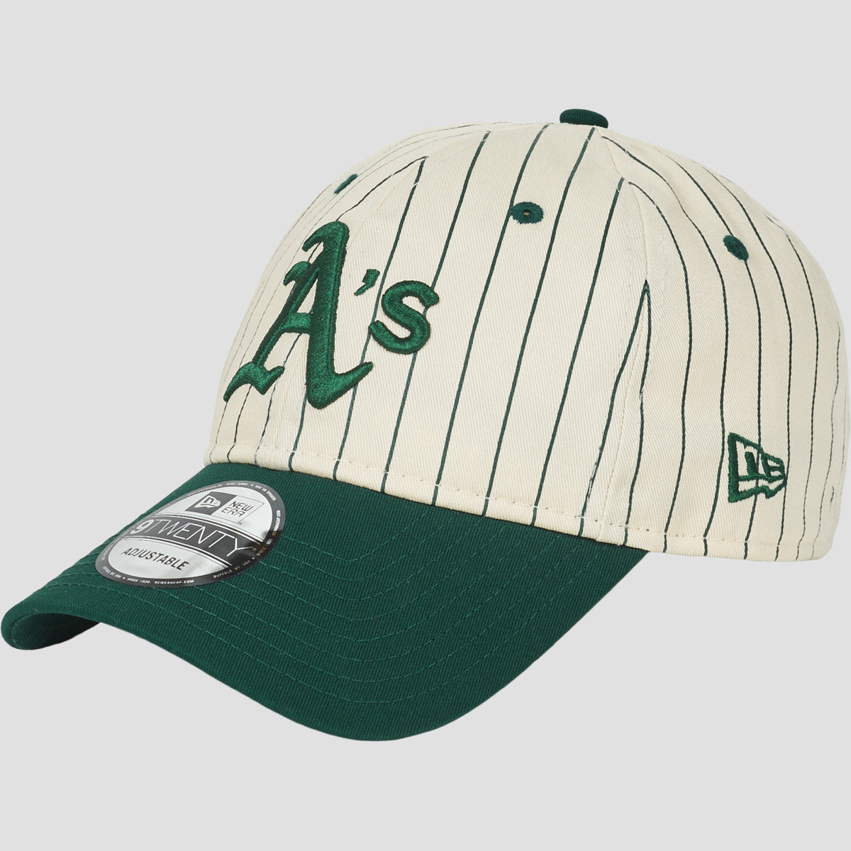 Cappellino Uomo New-Era  PINSTRIPE 9TWENTY® OAKLAND ATHLETICS DKG  Verde