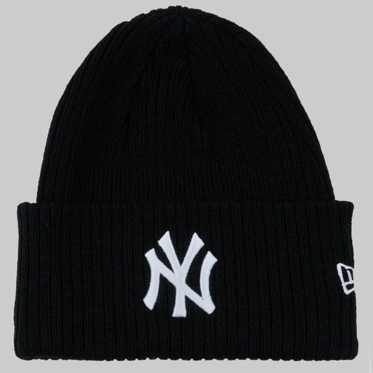 Berretto Uomo New-Era  WIDE CUFF BEANIE NEW YORK YANKEES BLK  Nero