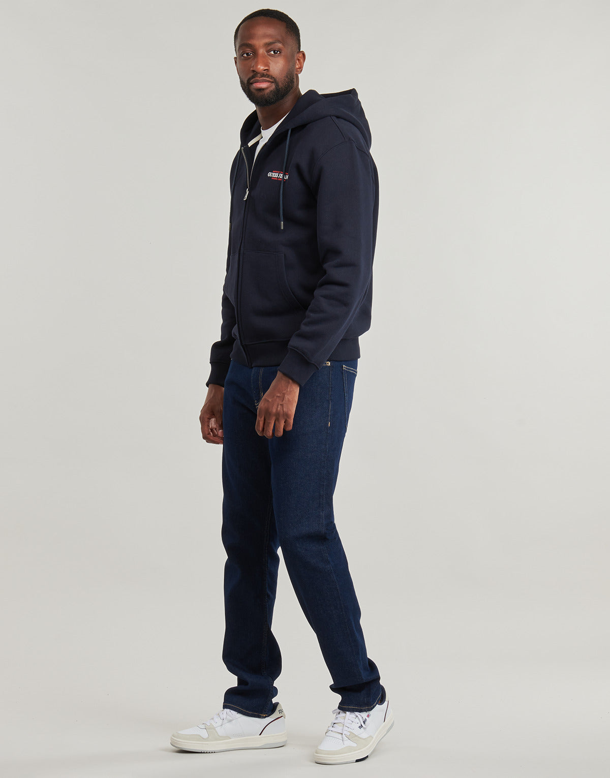 Felpa Uomo Guess  GJ ZIP HOOD REG  Marine