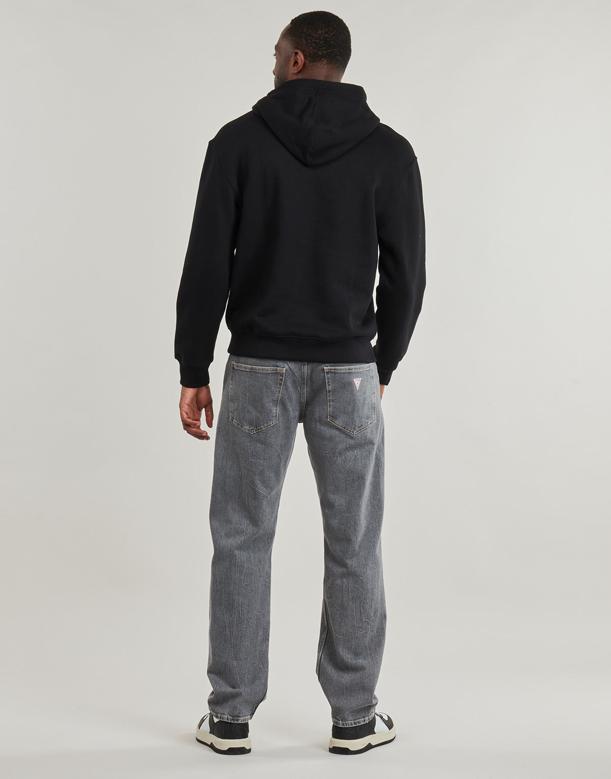 Felpa Uomo Guess  GJ HOOD REG AMERICA  Nero