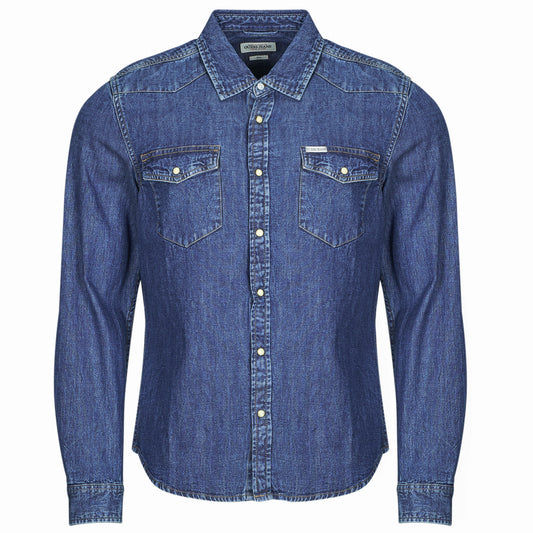 Camicia a maniche lunghe Uomo Guess GJ SLIM LS DENIM Blu