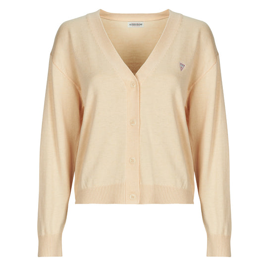 Gilet / Cardigan Donna Guess GJ LS VN MINI TRIANGLE CARDI Beige