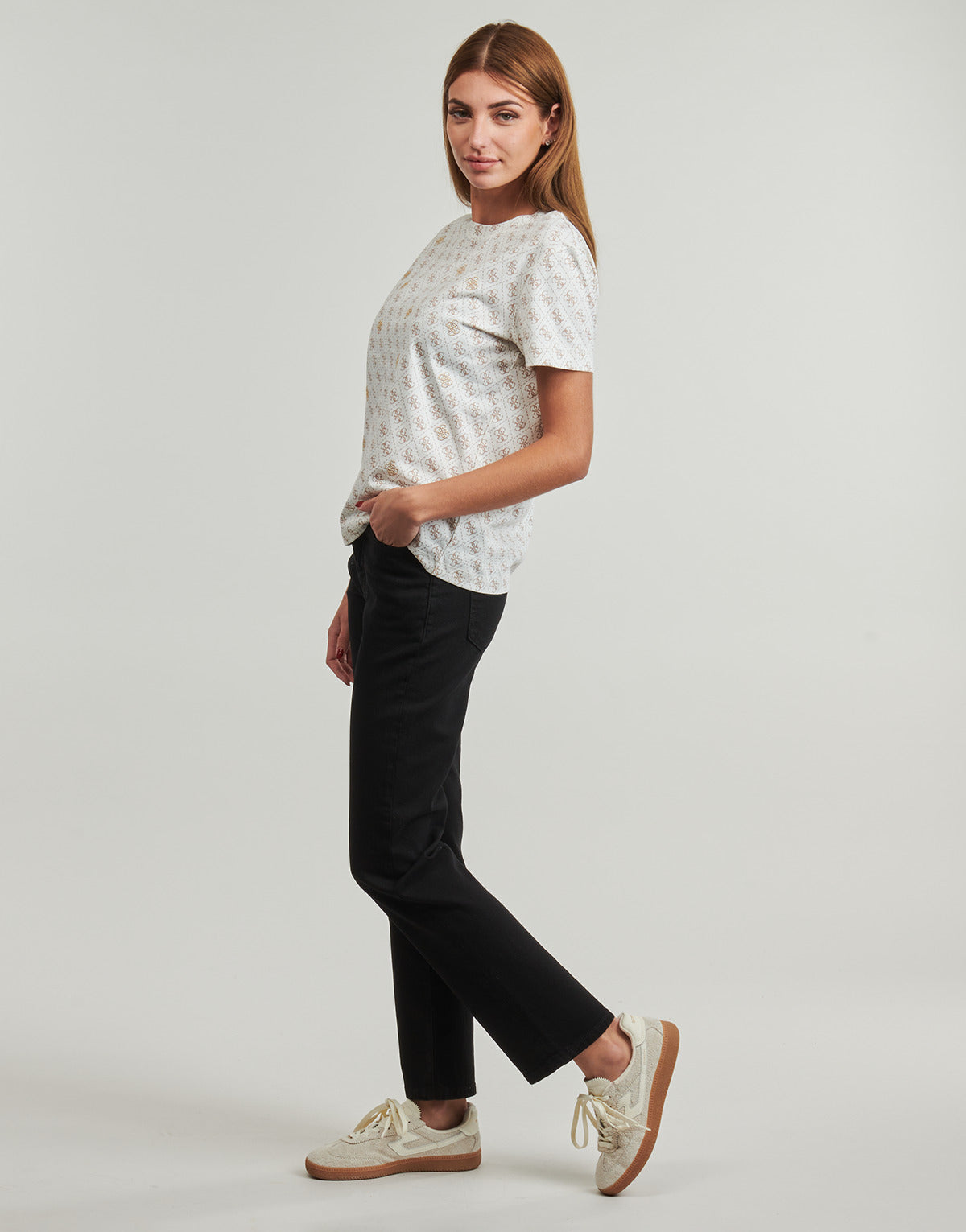 Jeans Donna Guess  GJ G08 MID RISE STRAIGHT  Nero