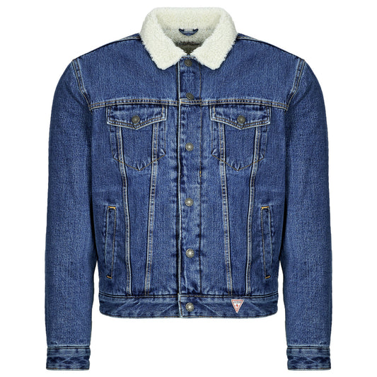 Giacca in jeans Uomo Guess  SHERPA REG TRUCKER  Blu