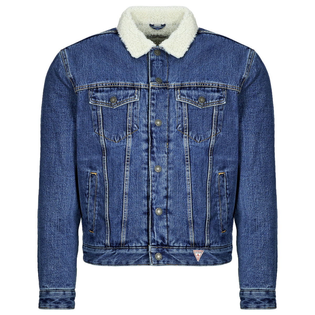 Giacca in jeans Uomo Guess  SHERPA REG TRUCKER  Blu