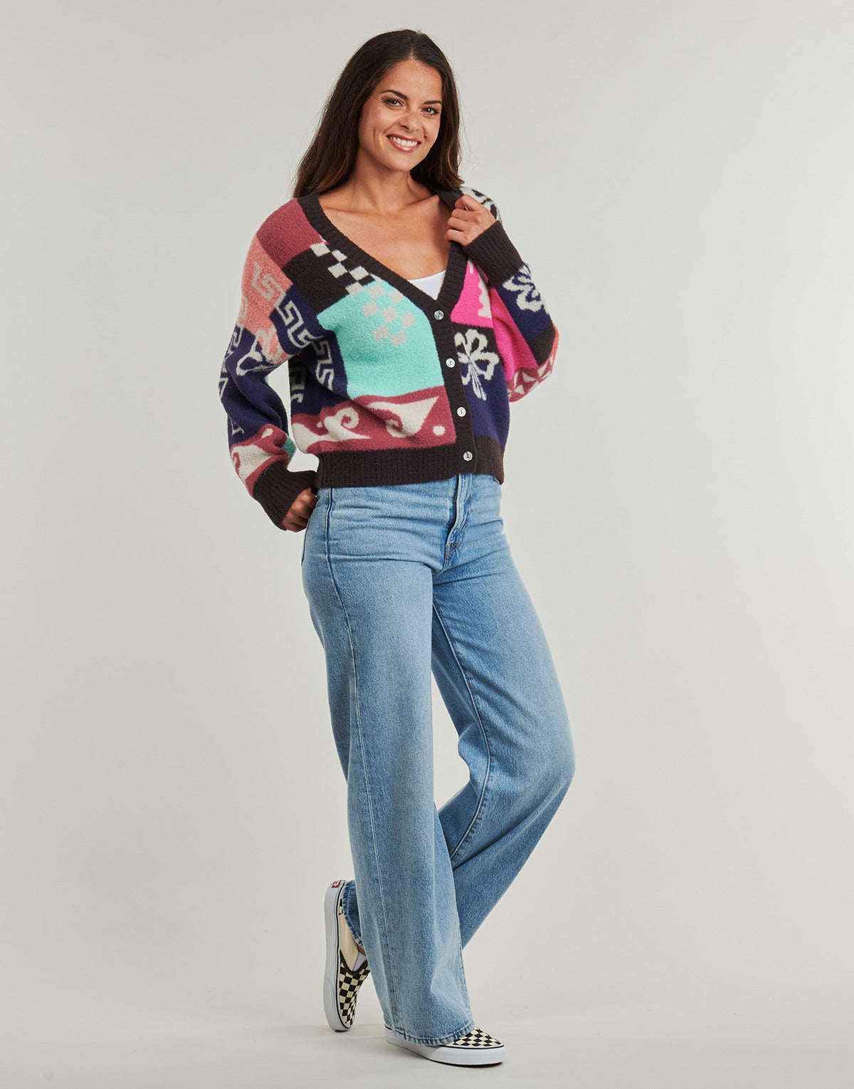 Gilet / Cardigan Donna Rip Curl  KEEPSAKES JACQUARD CARDI  Multicolore