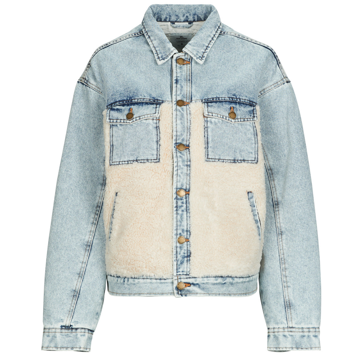 Felpa Donna Rip Curl  CRUISIN SHERPA DENIM JACKET  Blu