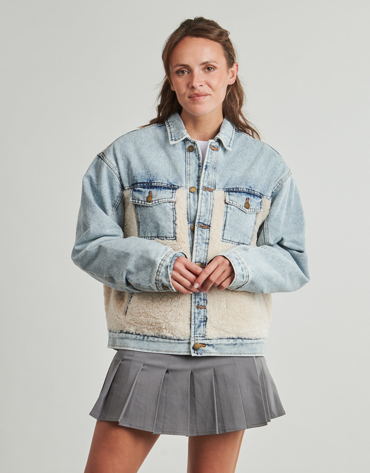 Felpa Donna Rip Curl  CRUISIN SHERPA DENIM JACKET  Blu