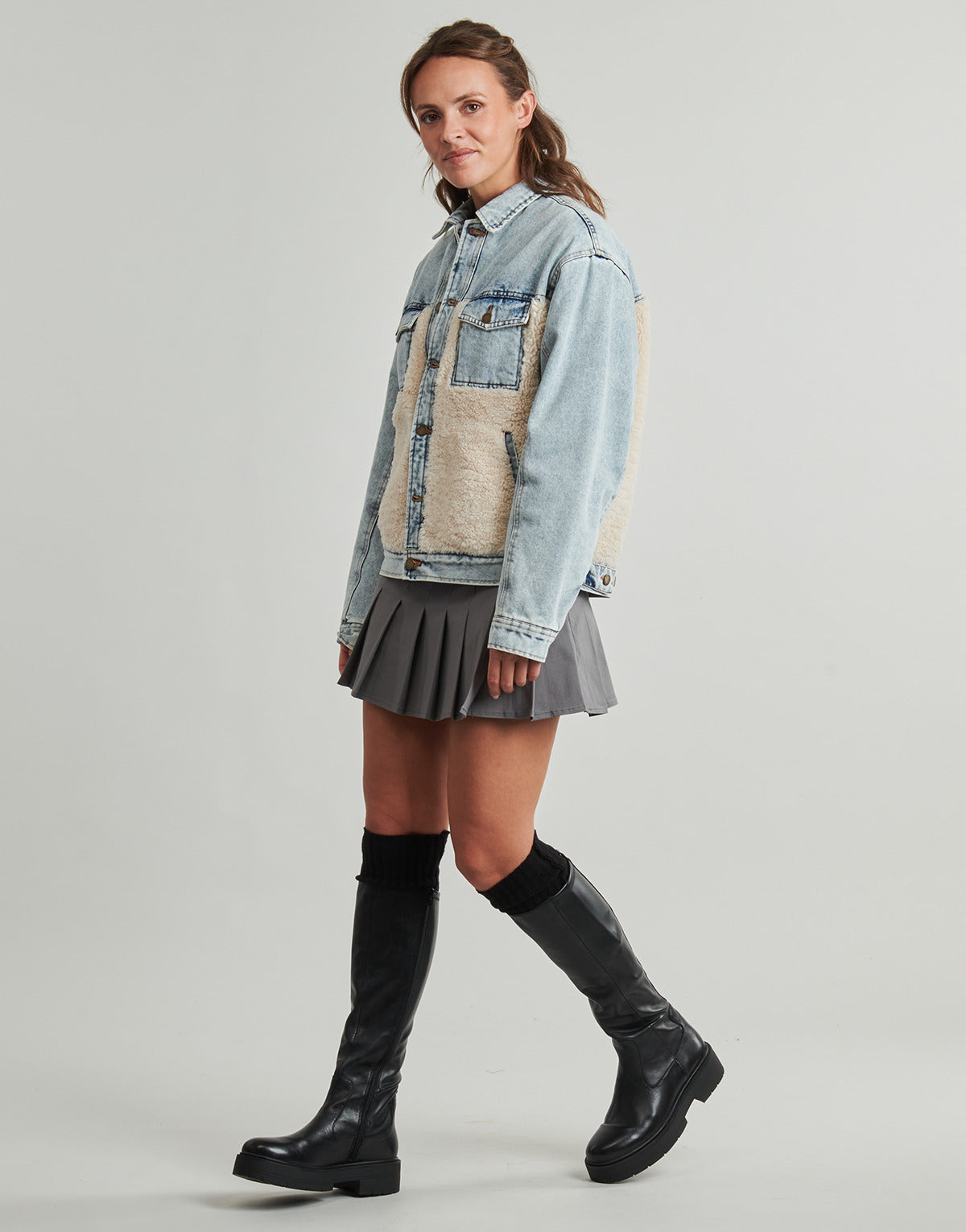 Felpa Donna Rip Curl  CRUISIN SHERPA DENIM JACKET  Blu