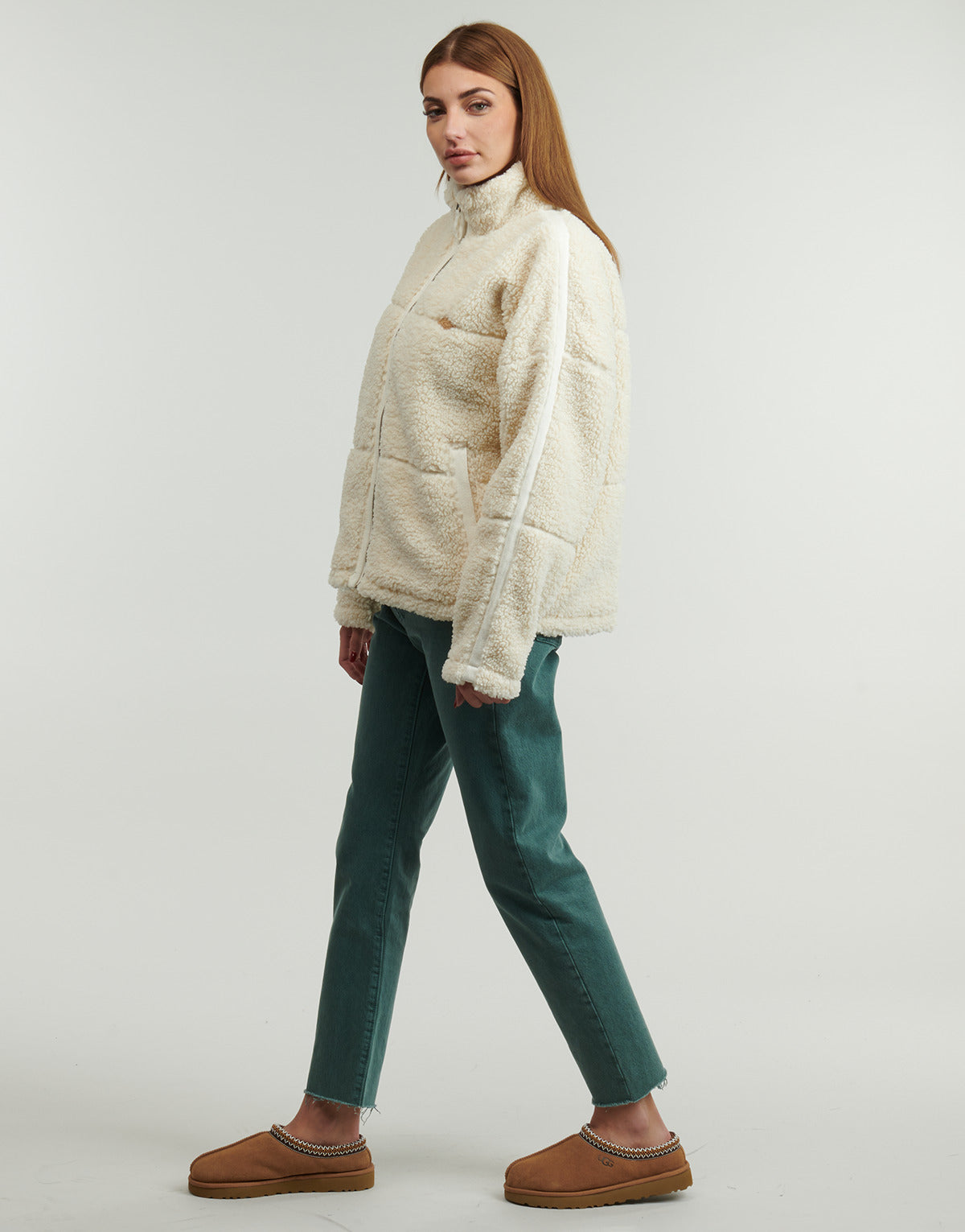 Felpa Donna Rip Curl  CALA NIGHTS SHERPA JACKET  Bianco