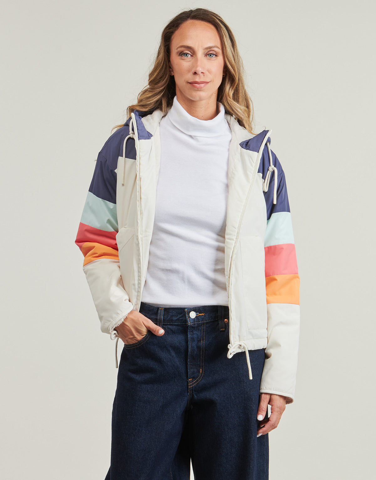 Giubbotto Donna Rip Curl  KEEPSAKES BOMBER  Bianco