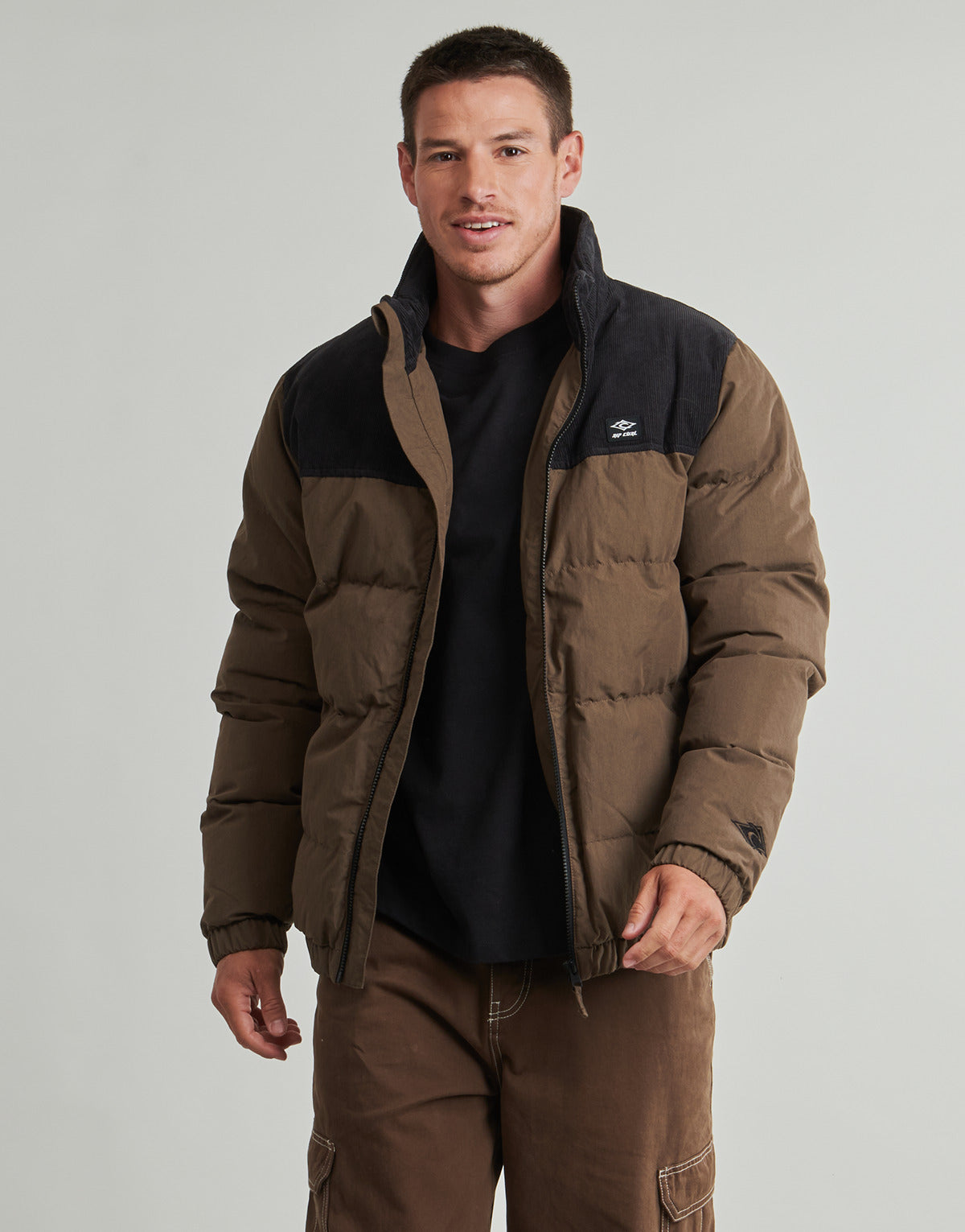 Giubbotto Uomo Rip Curl  FADE OUT CORD PUFFER JACKET  Marrone