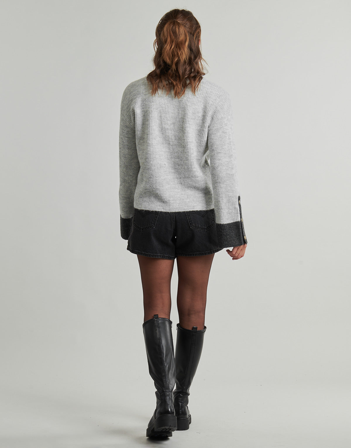 Maglione Donna Vila  VIALVA V-NECK   Grigio