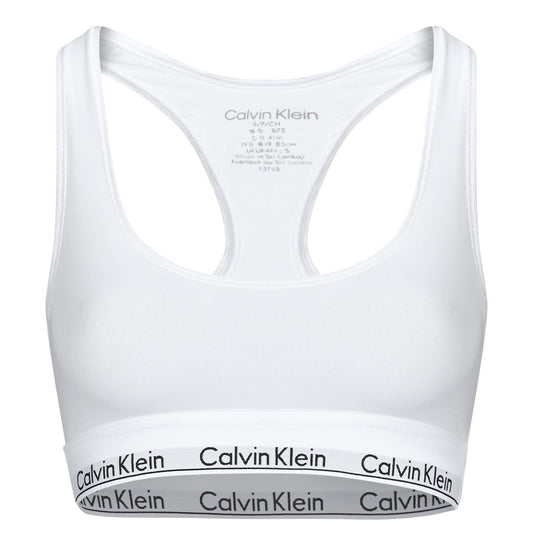 Brassiere Donna Calvin Klein Jeans  MODERN COTTON MODAL UNLINED BRALETTE  Bianco