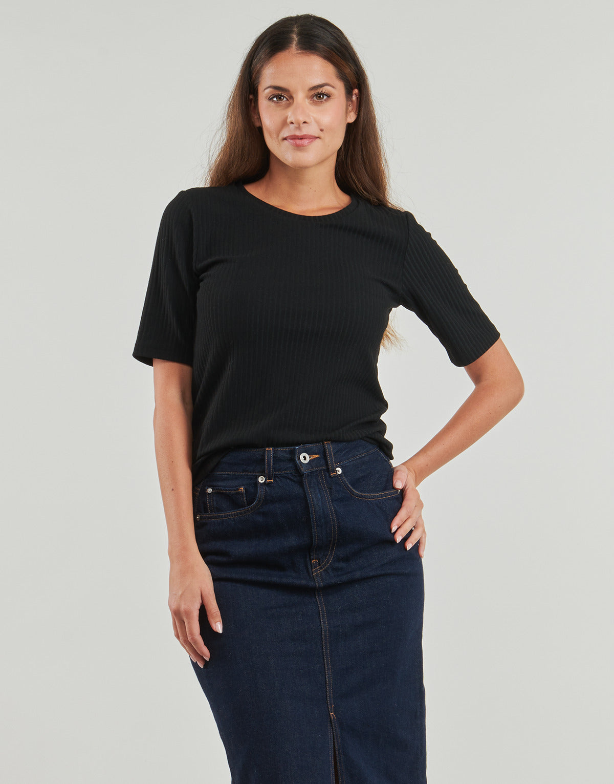 T-shirt Donna Only Play  ONPSEREN ON 2/4 REG RIB  Nero